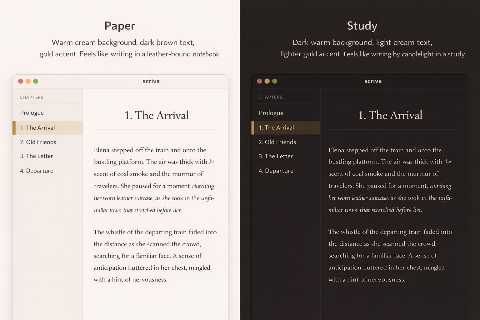Paper and Study theme comparison